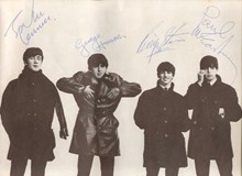 Beatles autograph example