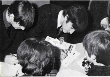 John Lennon and Ringo Starr