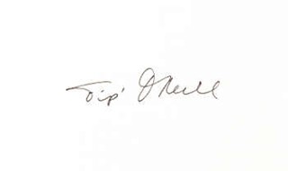 Tip O'Neill autograph