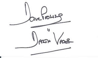 Dave Prowse autograph