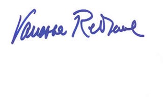 Vanessa Redgrave autograph