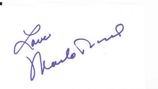 Marlo Thomas autograph