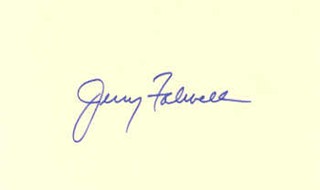 Jerry Falwell autograph