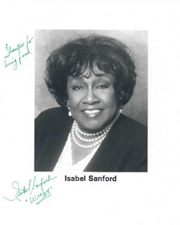 Isabel Sanford autograph