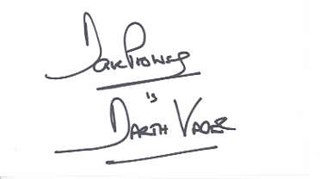 Dave Prowse autograph