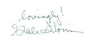 Gale Storm autograph