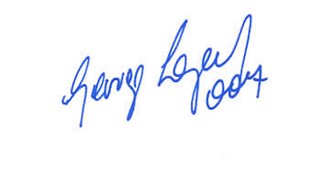 George Lazenby autograph