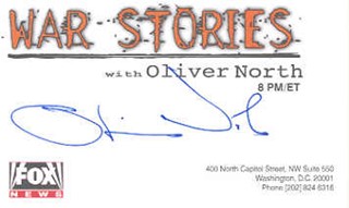 Oliver North autograph