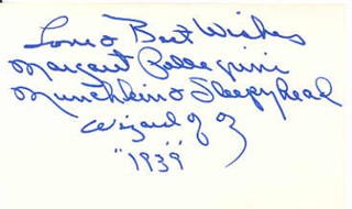 Margaret Pellegrini autograph