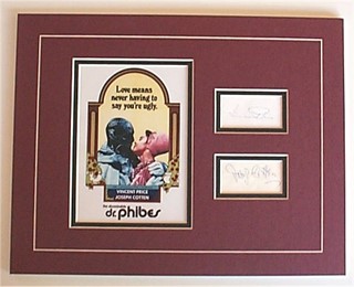 The Abominable Dr. Phibes autograph