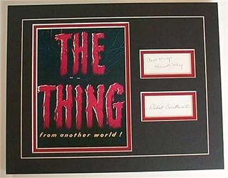 The Thing From Another World autograph