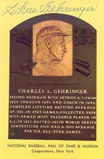 Charles Gehringer autograph