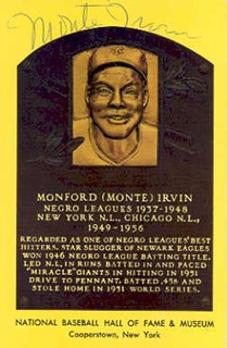 Monte Irvin autograph