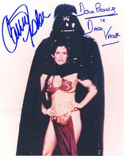 Leia and Vader autograph