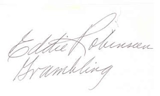 Eddie Robinson autograph
