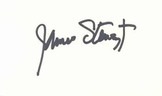 James Stewart autograph