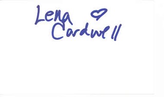 Lena Cardwell autograph