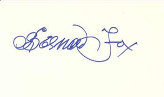 Bernard Fox autograph