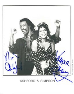 Ashford and Simpson autograph