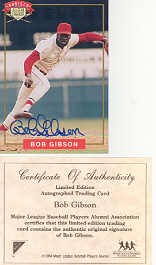 Bob Gibson autograph