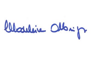 Madeline Albright autograph