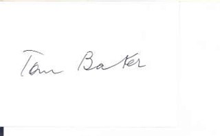 Tom Baker autograph