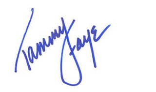 Tammy Faye Bakker autograph