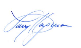 Larry Hagman autograph