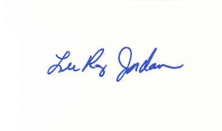 LeeRoy Jordan autograph