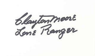 Clayton Moore autograph