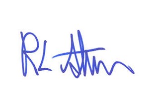 R.L. Stine autograph