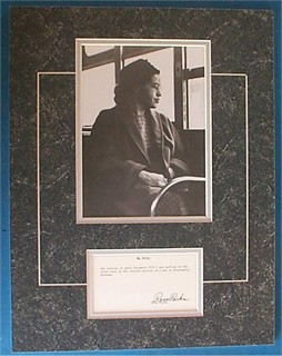 Rosa Parks autograph