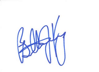 Billie Jean King autograph