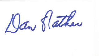 Dan Rather autograph