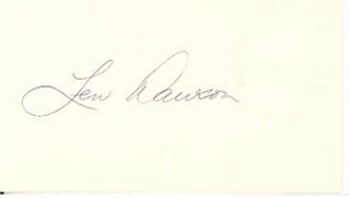 Len Dawson autograph