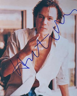 Heath Ledger autograph