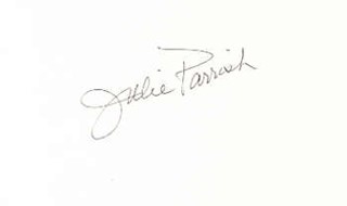 Julie Parrish autograph