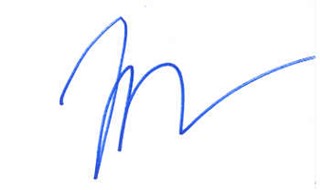 Mickey Rourke autograph