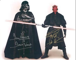 Darth Vader and Darth Maul autograph