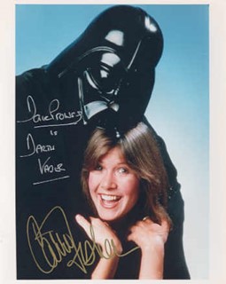 Leia and Vader autograph