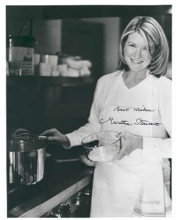 Martha Stewart autograph