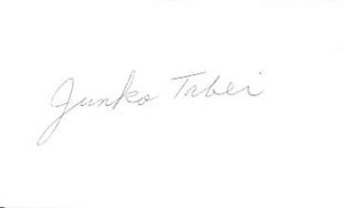 Junko Tabei autograph