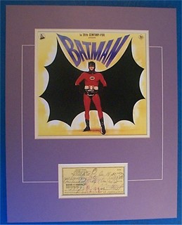 Adam West as Batman autograph