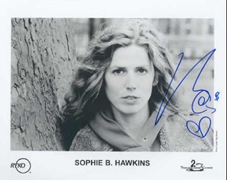 Sophie B. Hawkins autograph