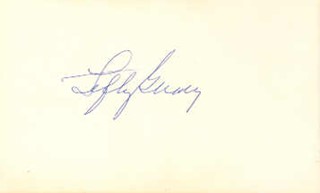 Lefty Gomez autograph