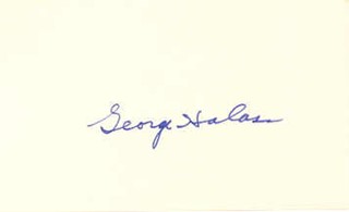George Halas autograph