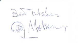 George Maharis autograph