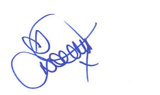 Dannii Minogue autograph