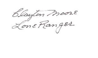 Clayton Moore autograph