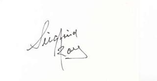 Siegfried and Roy autograph